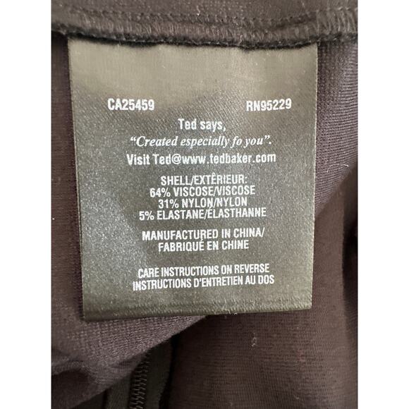 Ted Baker black skirt Sz 1 excellent condition - Picture 4 of 5